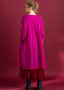 Gudrun Sjödén Kleider>Kleid „Hedda“ aus Bio-Baumwollgewebe Cerise