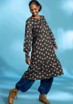Gudrun Sjödén Kleider>Kleid „Katmandu“ aus Bio-Baumwolle/Modal Schwarz