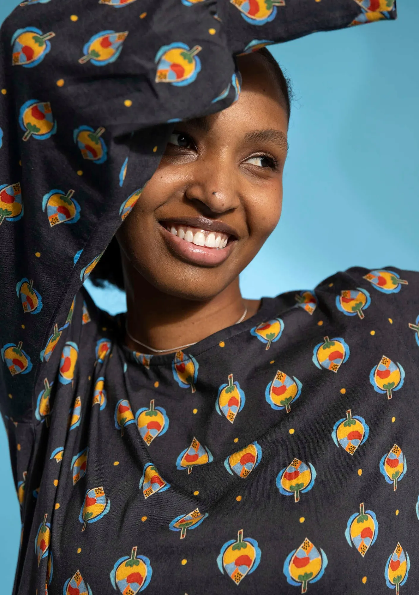 Gudrun Sjödén Kleider>Kleid „Katmandu“ aus Bio-Baumwolle/Modal Schwarz