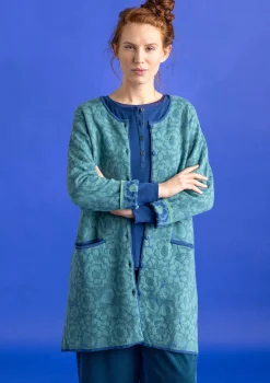 Gudrun Sjödén Strickjacken>Langstrickjacke „Astrid“ aus Bio-/Recycling-Baumwolle Wermutkraut