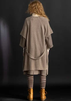 Gudrun Sjödén Strickjacken>Langstrickjacke aus Alpakagemisch Dunkelnatur-melange