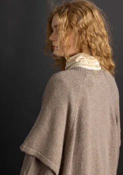 Gudrun Sjödén Strickjacken>Langstrickjacke aus Alpakagemisch Dunkelnatur-melange