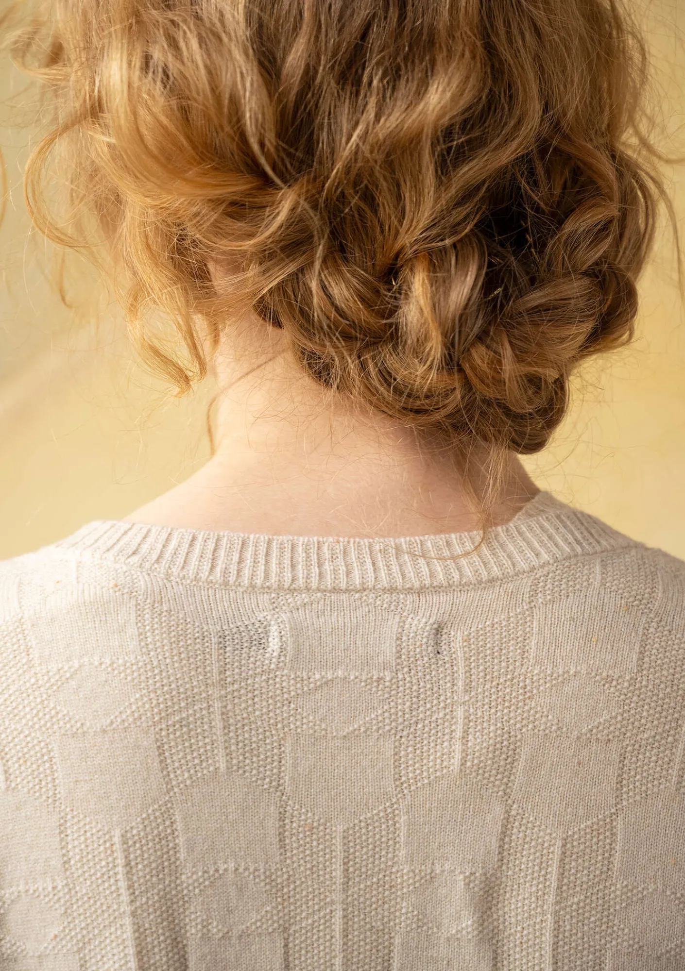 Gudrun Sjödén Strickjacken>Langstrickjacke „Capella“ aus Lammwolle Feder-genoppt