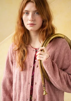 Gudrun Sjödén Strickjacken>Langstrickjacke „Capella“ aus Lammwolle Aschrosa-melange