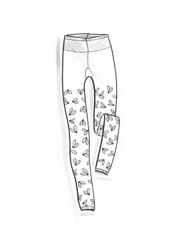 Gudrun Sjödén Accessoires|Leggings>Leggings „Fjät“ aus Recycling-Polyamid Dunkelhibiskus