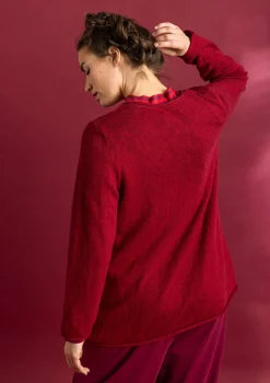 Gudrun Sjödén Pullover & Shirts>Lieblingspullover aus Bio-Baumwolle Granatapfel