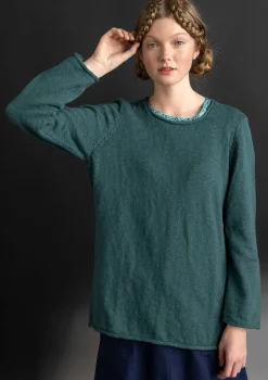 Gudrun Sjödén Pullover & Shirts>Lieblingspullover aus Bio-Baumwolle Opalgrün