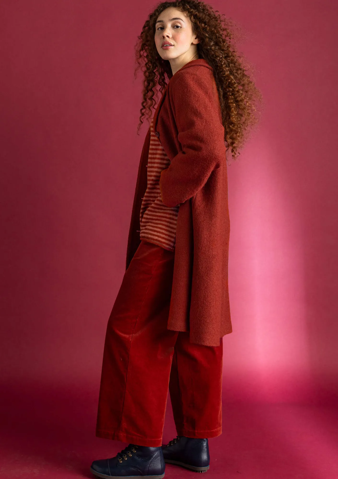 Gudrun Sjödén Jacken & Mäntel>Mantel aus Wollgemisch Rost