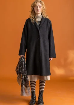 Gudrun Sjödén Jacken & Mäntel>Mantel aus Wollgemisch Schwarz