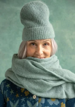 Gudrun Sjödén Accessoires>Mütze aus Alpakagemisch Wermutkraut