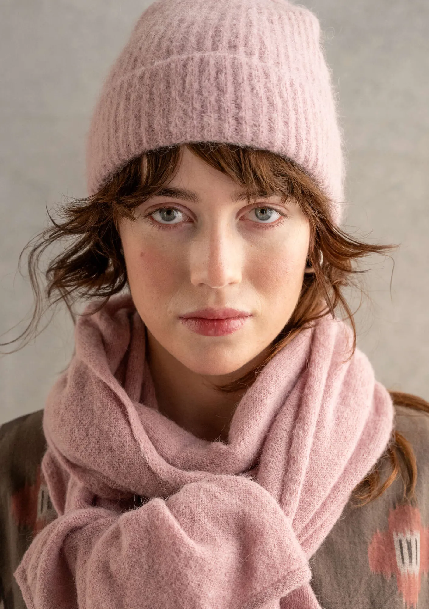 Gudrun Sjödén Accessoires>Mütze aus Alpakagemisch Rosalupine