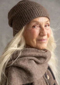 Gudrun Sjödén Accessoires>Mütze aus Alpakagemisch Kartoffel-melange