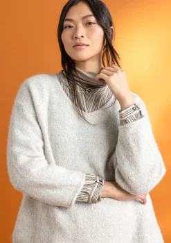 Gudrun Sjödén Pullover & Shirts>Pullover aus Alpakagemisch Feder-melange