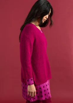 Gudrun Sjödén Pullover & Shirts>Pullover aus Alpakagemisch Alpenveilchen-melange