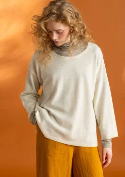 Gudrun Sjödén Pullover & Shirts>Pullover aus Bio-Wolle Ungefärbt