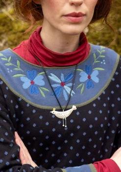 Gudrun Sjödén Pullover & Shirts>Pullover „Maria“ aus Bio-/Recycling-Baumwolle Schwarz