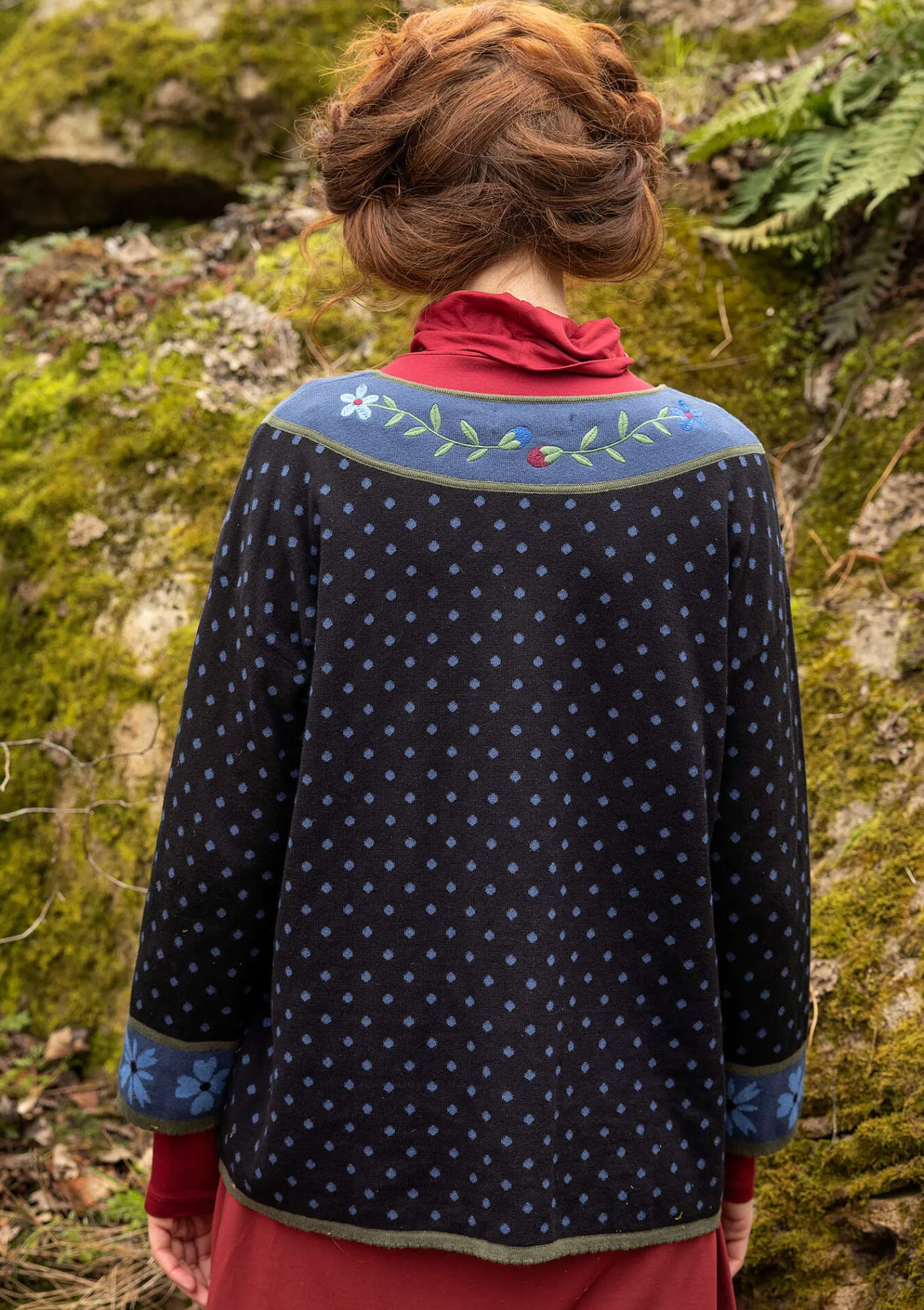 Gudrun Sjödén Pullover & Shirts>Pullover „Maria“ aus Bio-/Recycling-Baumwolle Schwarz