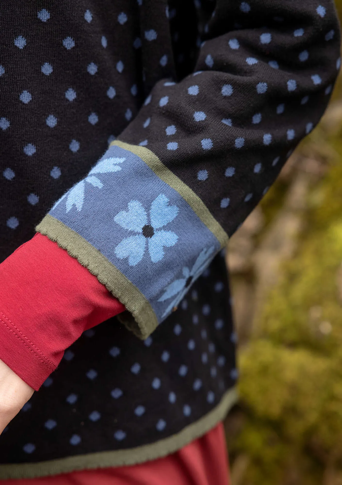 Gudrun Sjödén Pullover & Shirts>Pullover „Maria“ aus Bio-/Recycling-Baumwolle Schwarz