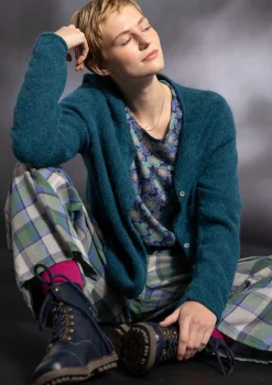 Gudrun Sjödén Hosen>Pyjamahose „Skagen“ aus Bio-Baumwollgewebe Meeresgrün