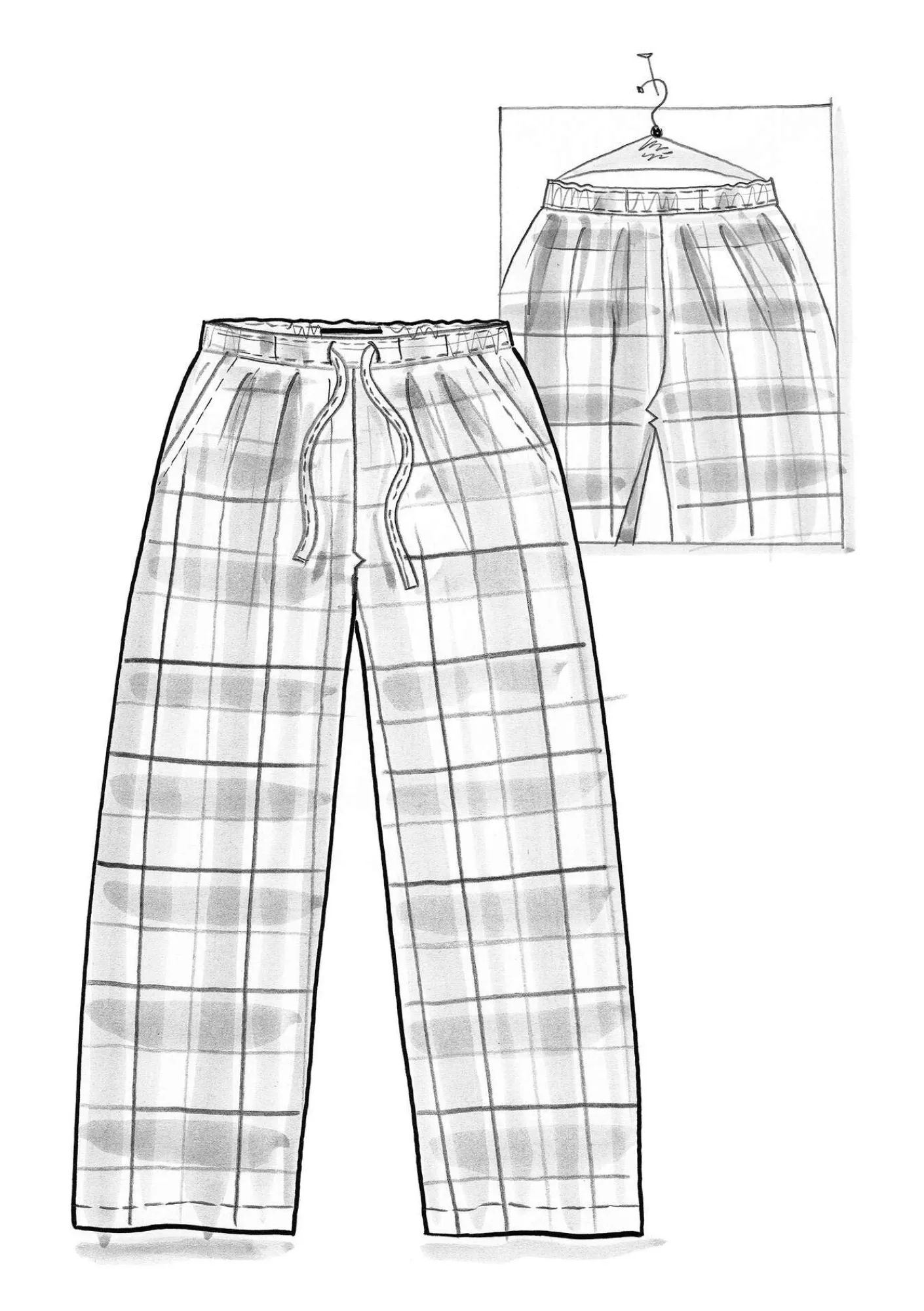 Gudrun Sjödén Hosen>Pyjamahose „Skagen“ aus Bio-Baumwollgewebe Meeresgrün