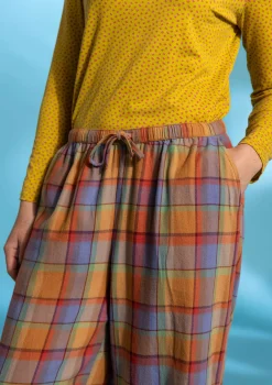 Gudrun Sjödén Hosen>Pyjamahose „Skagen“ aus Bio-Baumwollgewebe Gebranntesiena