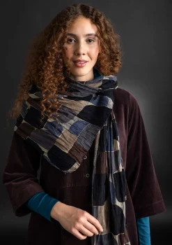 Gudrun Sjödén Accessoires|Schals Und Tücher>Schal „Hedda“ aus Bio-Baumwolle Schwarz