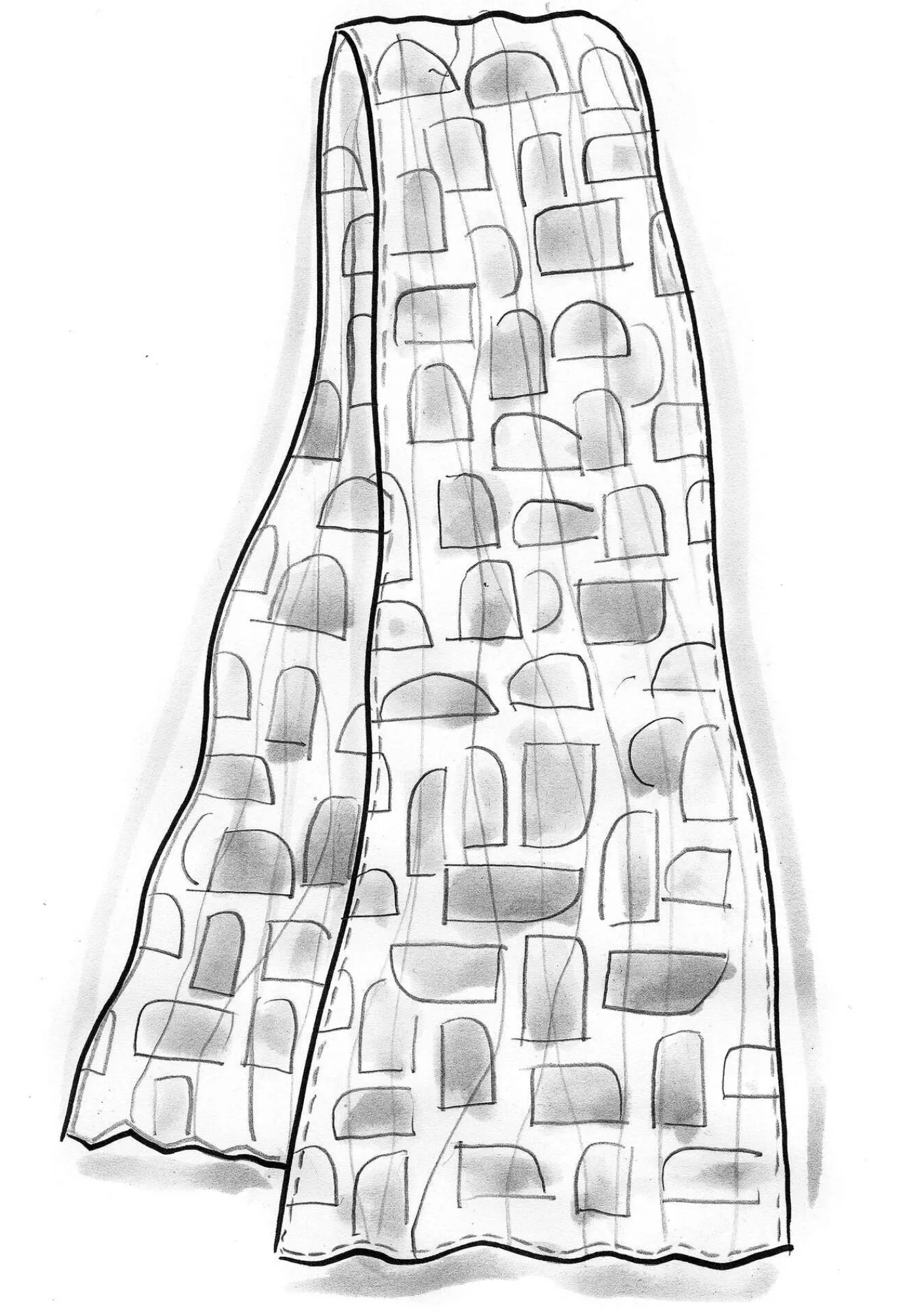 Gudrun Sjödén Accessoires|Schals Und Tücher>Schal „Hedda“ aus Bio-Baumwolle Schwarz