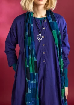 Gudrun Sjödén Accessoires|Schals Und Tücher>Schal „Hedda“ aus Bio-Baumwolle Indigoblau