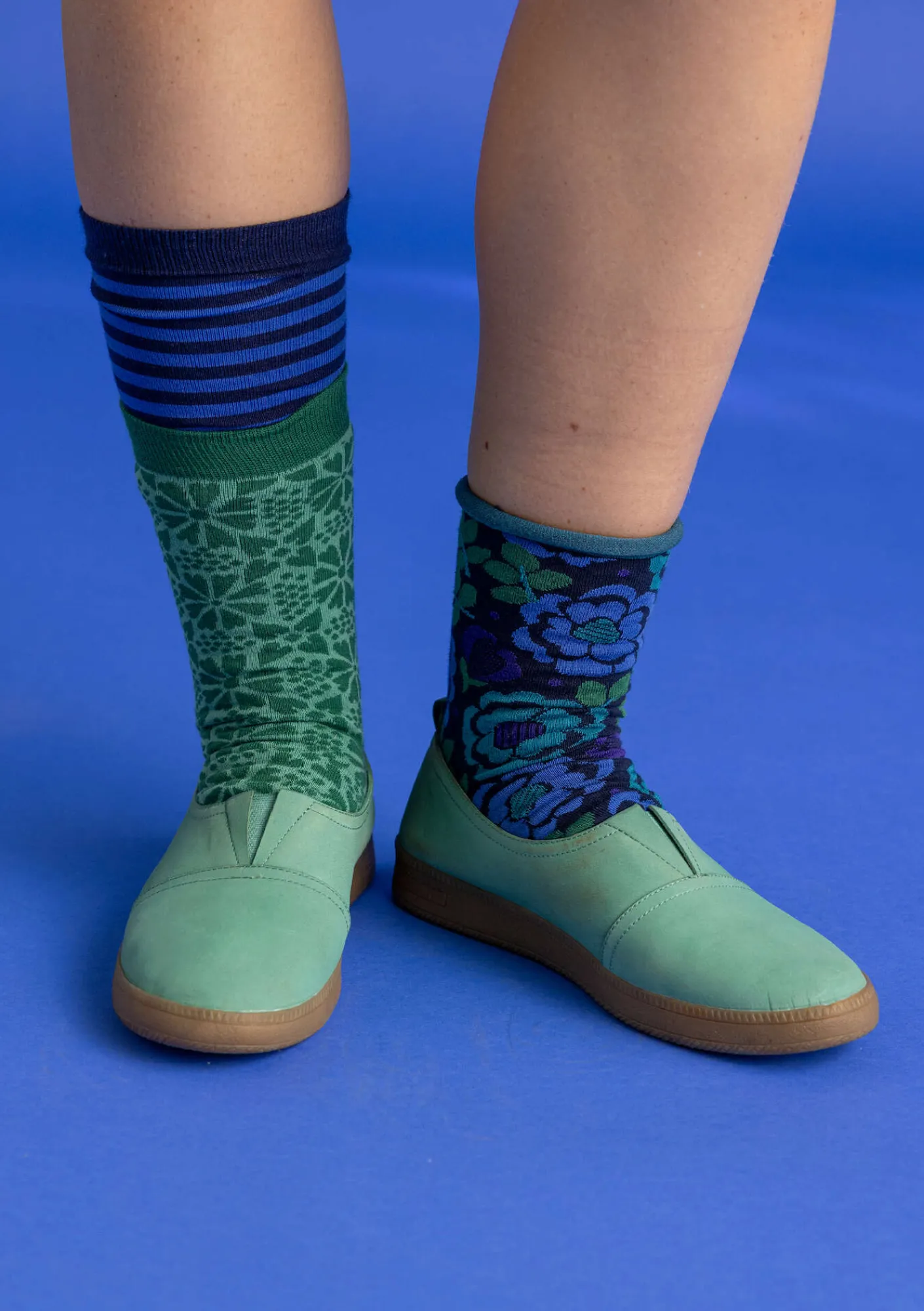 Gudrun Sjödén Schuhe>Schuhe aus Nubukleder Malachit