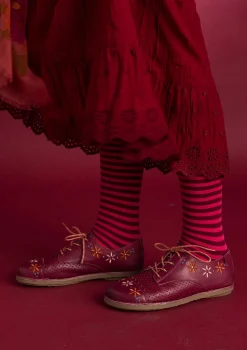 Gudrun Sjödén Schuhe>Schuhe „Freja“ aus Nappaleder Purpur