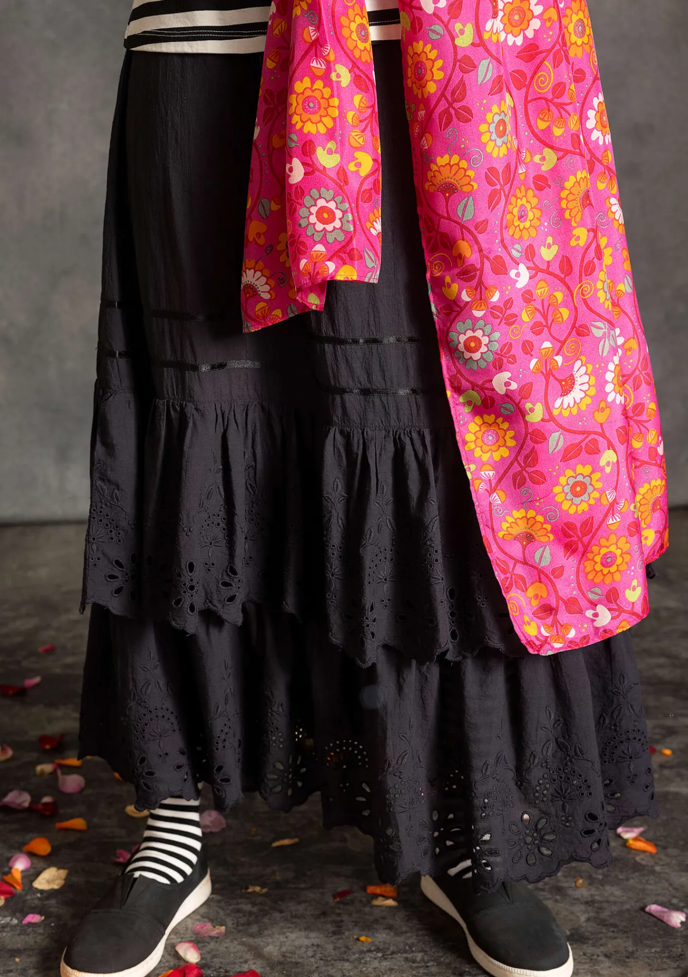 Gudrun Sjödén Accessoires|Schals Und Tücher>Seidenschal „Rupangi“ Hibiskus