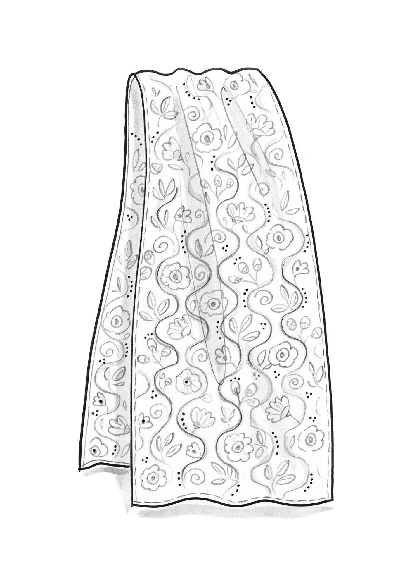 Gudrun Sjödén Accessoires|Schals Und Tücher>Seidenschal „Rupangi“ Hibiskus