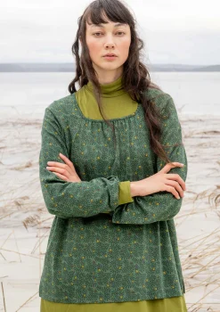 Gudrun Sjödén Pullover & Shirts>Shirt „Aurora“ aus Bio-Baumwolle/Modal/Elasthan Pfauengrün