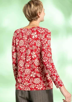 Gudrun Sjödén Pullover & Shirts>Shirt „Karin“ aus Micromodal/Elasthan Tomate