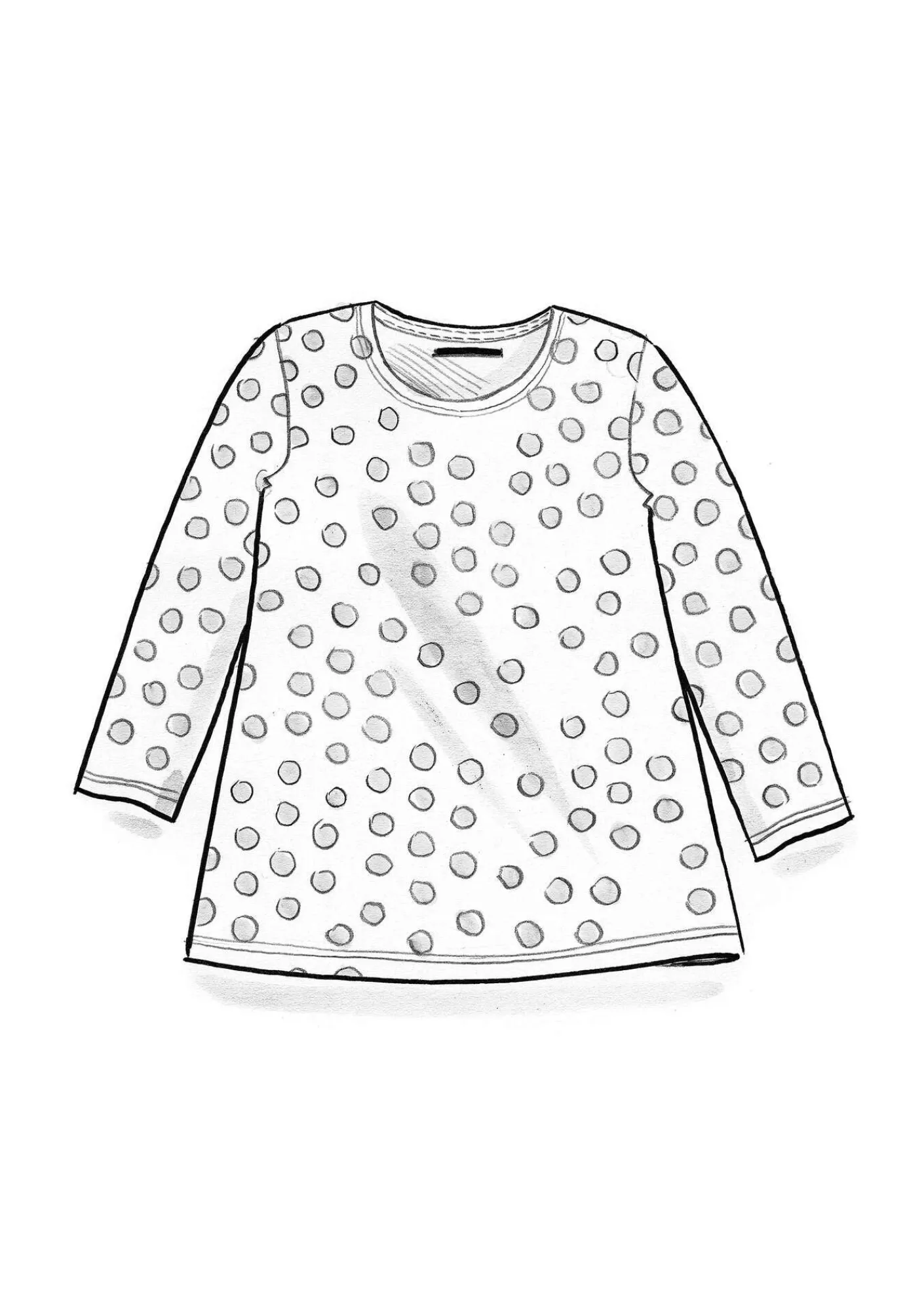 Gudrun Sjödén Pullover & Shirts>Shirt „Mika“ aus Bio-Baumwolle/Modal Feder-schwarz