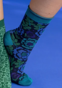 Gudrun Sjödén Accessoires>Socken „Astrid“ aus Bio-Baumwolle Dunkelindigo