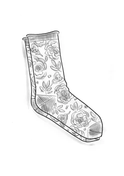 Gudrun Sjödén Accessoires>Socken „Astrid“ aus Bio-Baumwolle Dunkelindigo