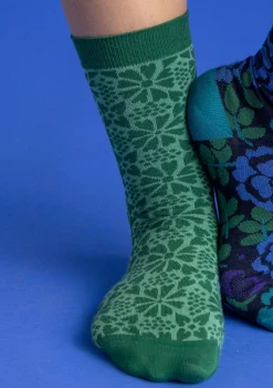 Gudrun Sjödén Accessoires>Socken „Freja“ aus Bio-Baumwolle Malachit