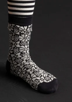 Gudrun Sjödén Accessoires>Socken „Freja“ aus Bio-Baumwolle Schwarz