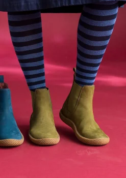 Gudrun Sjödén Schuhe>Stiefeletten aus Nubukleder Moosgrün