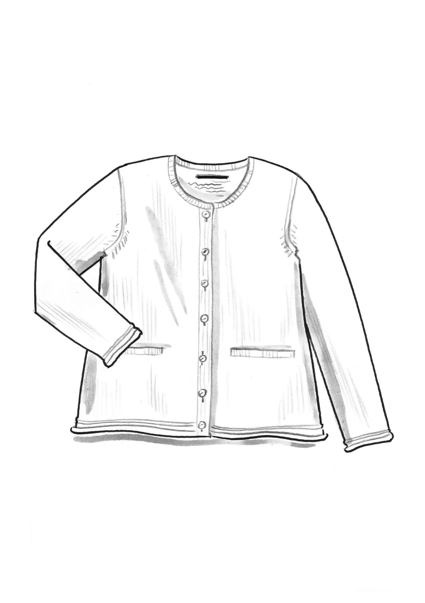 Gudrun Sjödén Strickjacken>Strickjacke aus Alpakagemisch Dunkelpetrol-melange