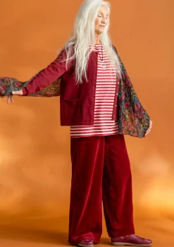 Gudrun Sjödén Strickjacken>Strickjacke aus Bio-/Recycling-Baumwolle Granatapfel