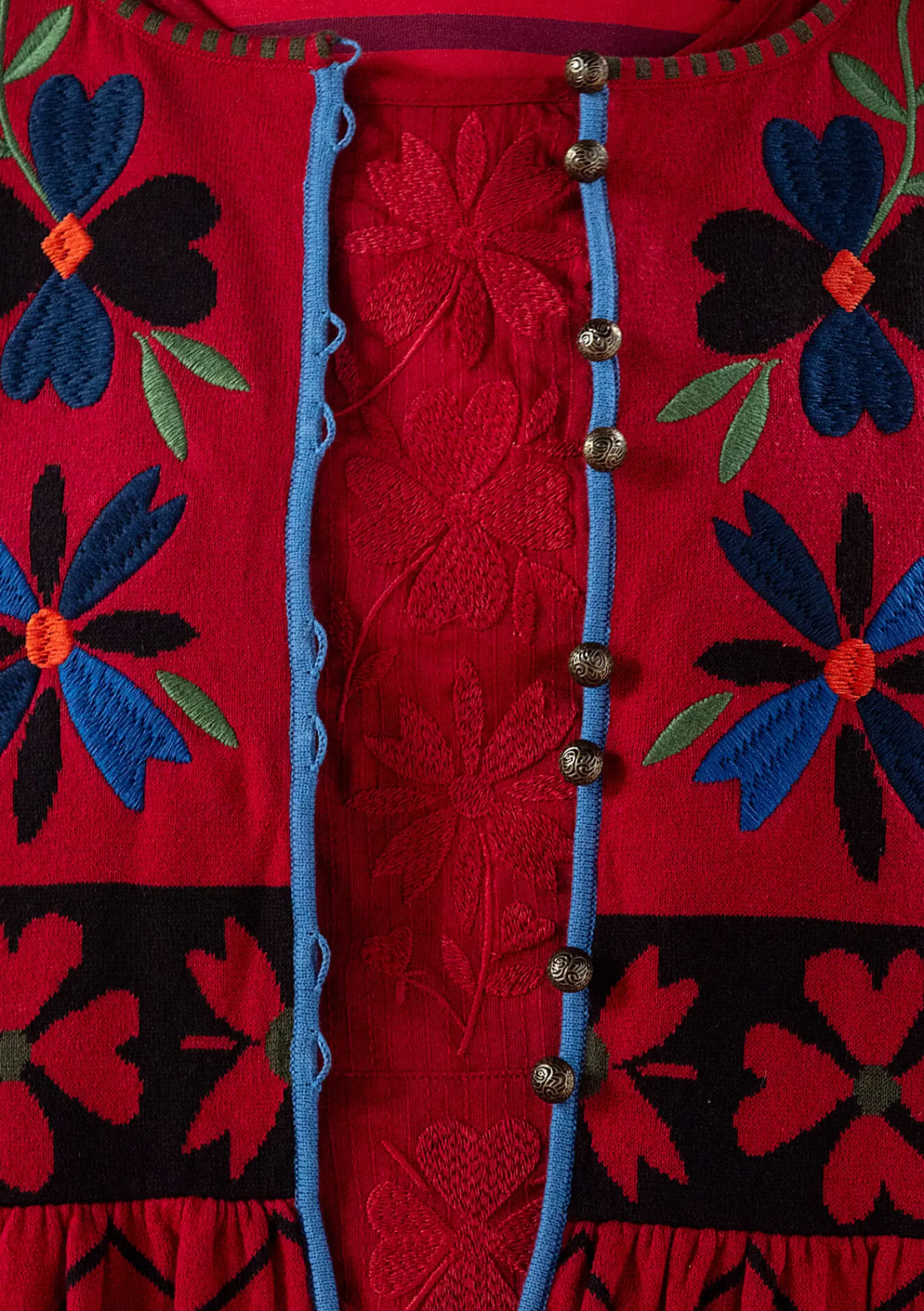 Gudrun Sjödén Strickjacken>Strickjacke „Maria“ aus Bio-/Recycling-Baumwolle Mohn