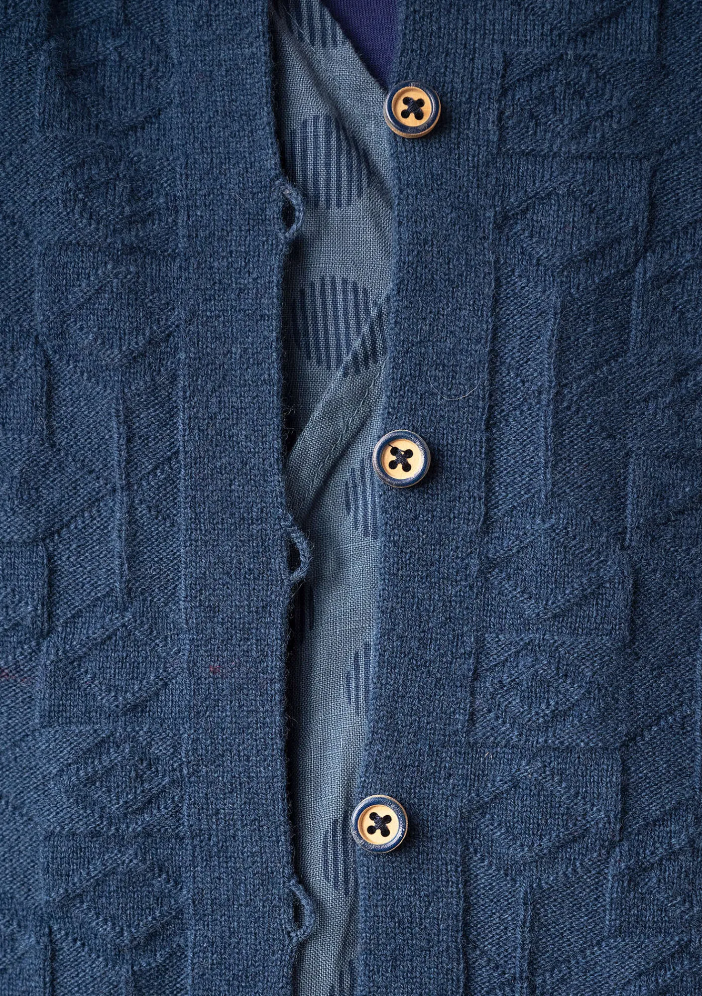 Gudrun Sjödén Strickjacken>Strickjacke „Nova“ aus Lammwolle Indigo