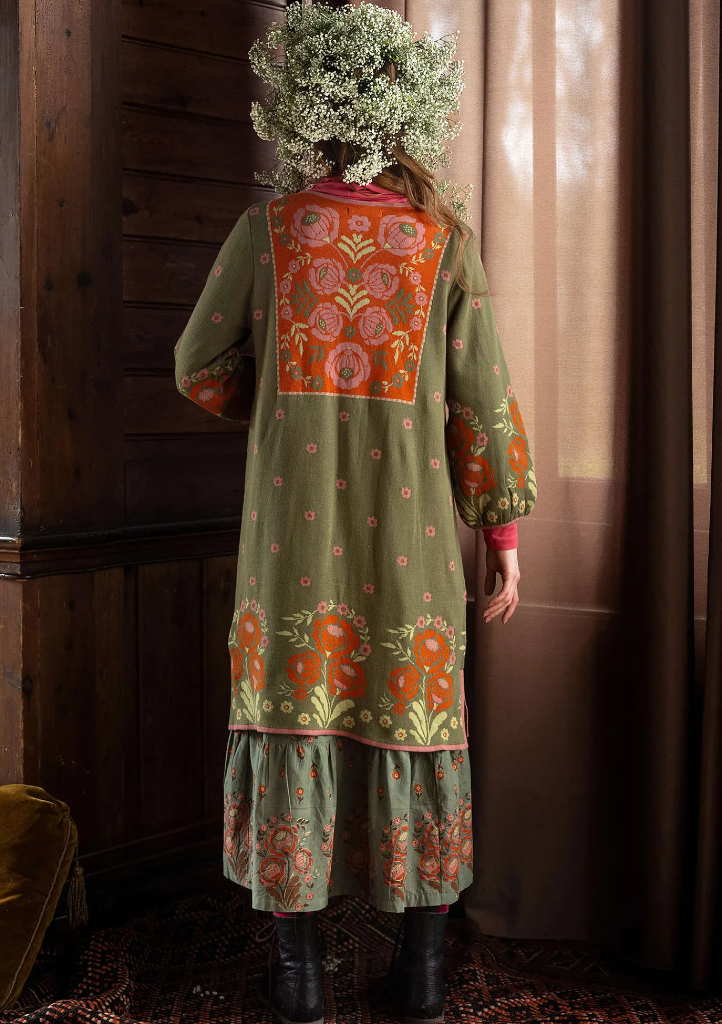 Gudrun Sjödén Kleider>Strickkleid „Stine“ aus Bio-/Recycling-Baumwolle Thuja