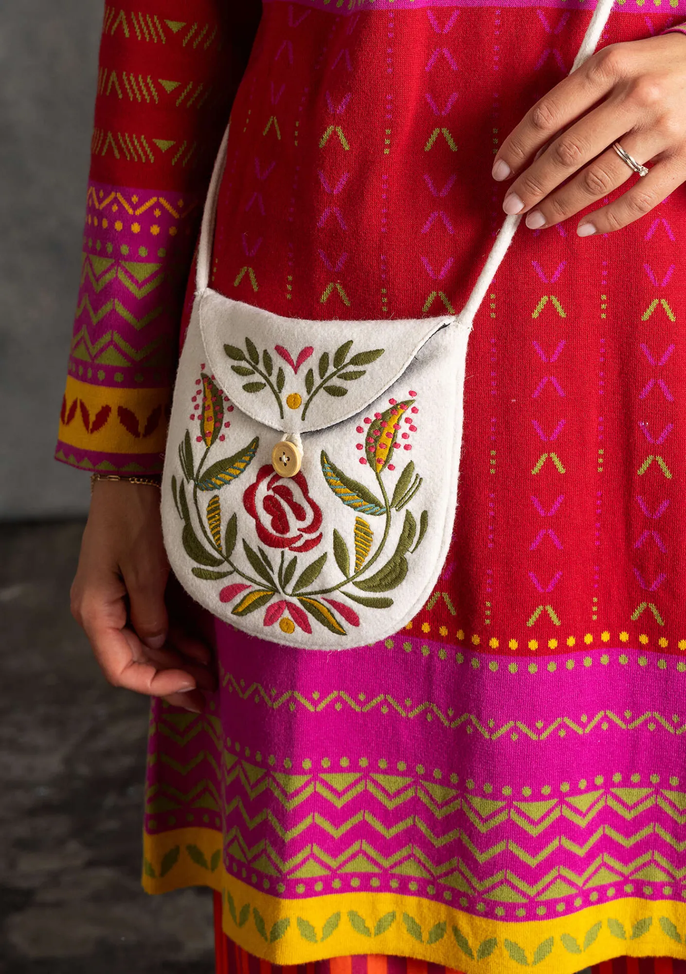 Gudrun Sjödén Taschen>Tasche „Tova“ aus Wolle Multi