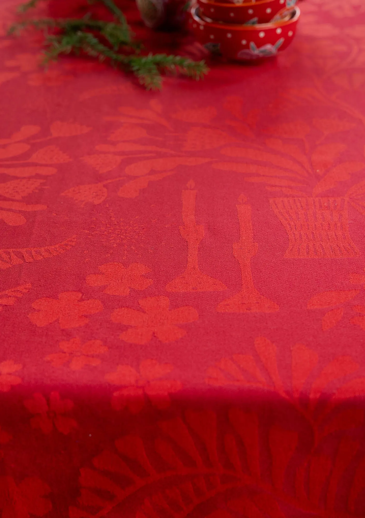 Gudrun Sjödén Tischdecken & -läufer|Küche & Esszimmer>Tischdecke „Baluns“ aus Bio-Baumwolle Mohn