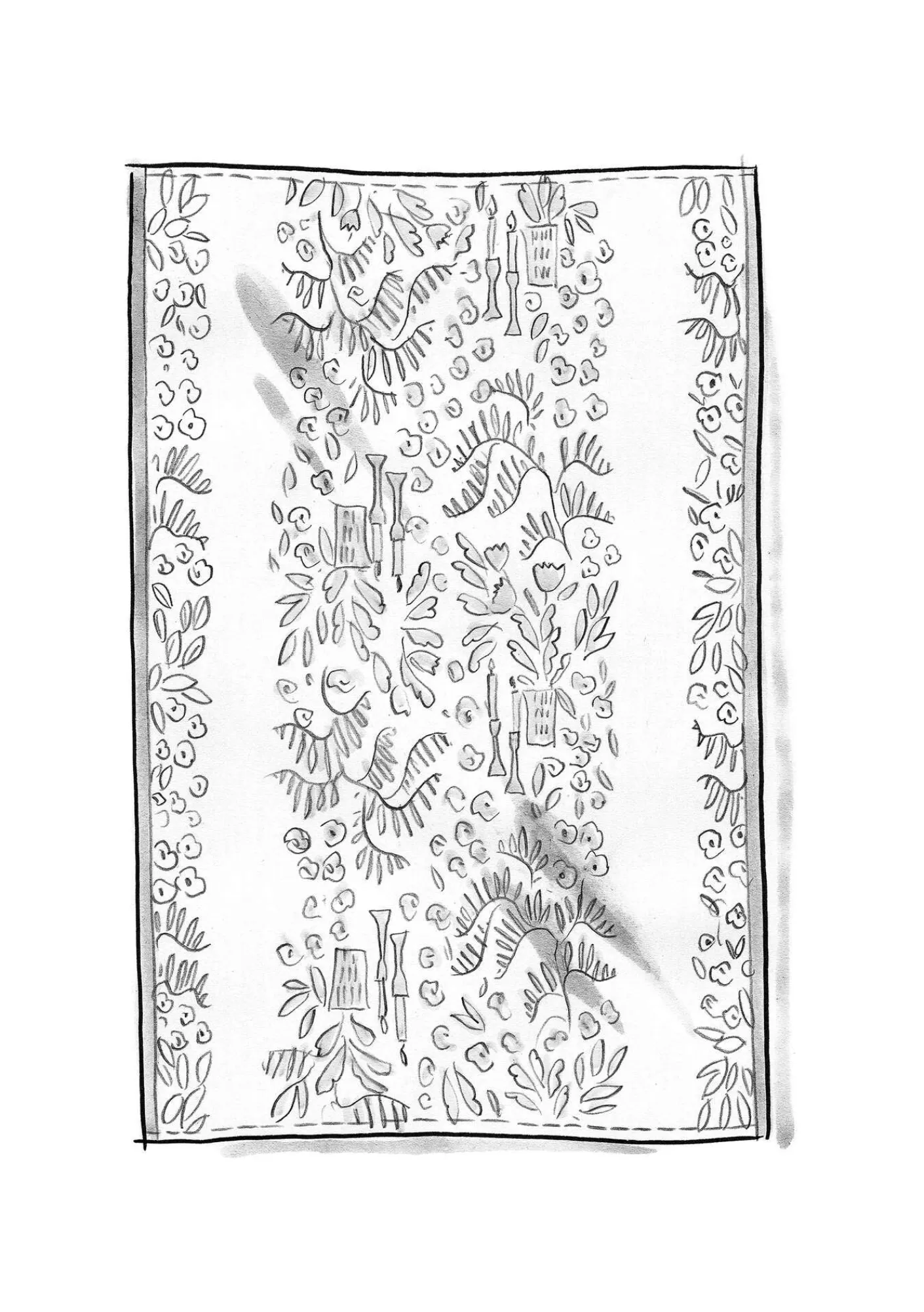 Gudrun Sjödén Tischdecken & -läufer|Küche & Esszimmer>Tischdecke „Baluns“ aus Bio-Baumwolle Mohn