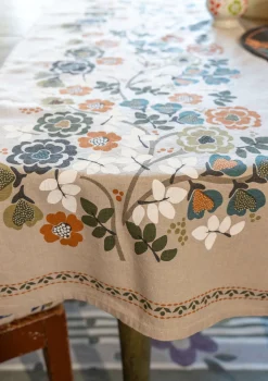 Gudrun Sjödén Tischdecken & -läufer|Küche & Esszimmer>Tischläufer „Wild rose“ aus Leinen/Bio-Baumwolle Aschgrau