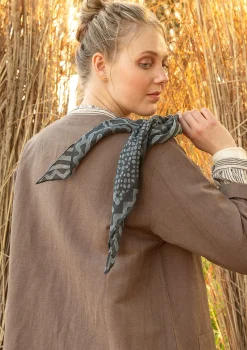 Gudrun Sjödén Schals Und Tücher>Tuch „Midgård“ aus Bio-Baumwolle Schwarz